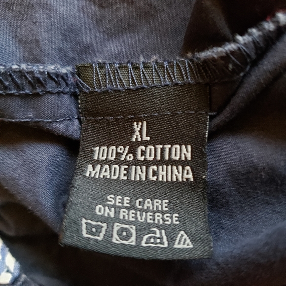 Monarchy Men’s XL Short Sleeve Button-Up Shirt Blue Cotton Double Pocket Modern - Picture 5 of 8